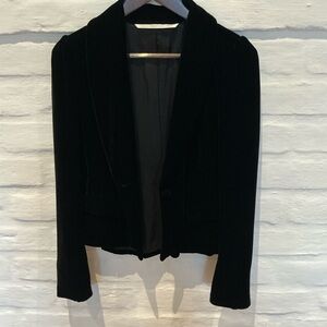Twelfth Street by Cynthia Vincent Black Velvet Blazer